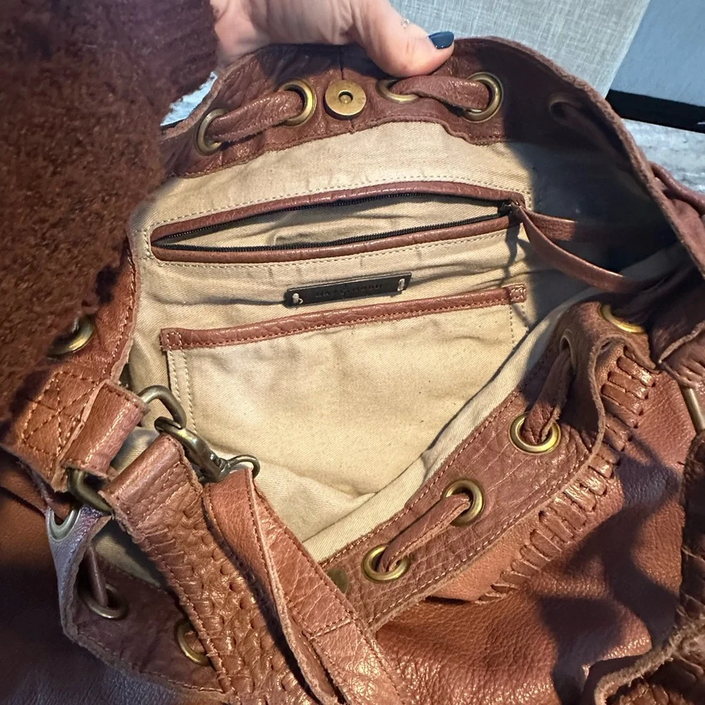 Day & Mood Stylish Olive Green and Dusty Rose Leather Handbags - Picture 7 of 16